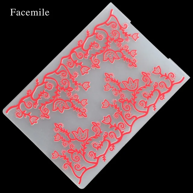 10 Facemile 1 шт. пластиковая папка для тиснения для скрапбукинга неправильные Блоки типа фотоальбом карта бумага ремесленный шаблон форма инструмент - Цвет: 10