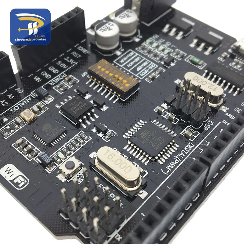 UNO R3 + WiFi ATmega328P ESP8266 (память 32 Мб) Φ CH340G для Arduino Uno NodeMCU WeMos Новое поступление |