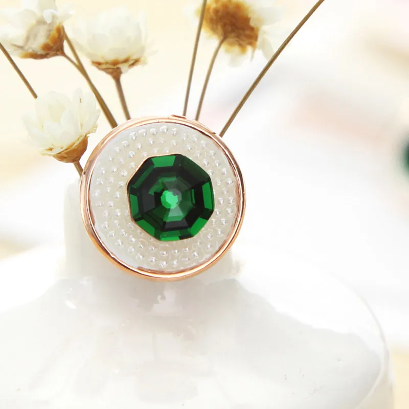 Женские круглые серьги-гвоздики Neoglory австрийские стразы с искусственным