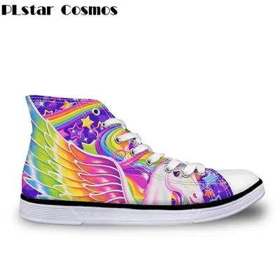 15 Plstar Cosmos/мужские/женские вулканизированные туфли с 3D принтом Лизы и Франка; высокие парусиновые туфли для мужчин и женщин; повседневная обувь; Прямая - Цвет: 15