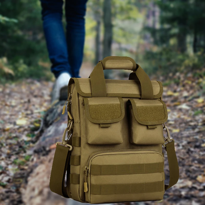 Tactics Messenger Bags Durable 1000D Nylon Bag Shoulder Hand Huntings Molle Military + 3 Small Pouches | Спорт и развлечения