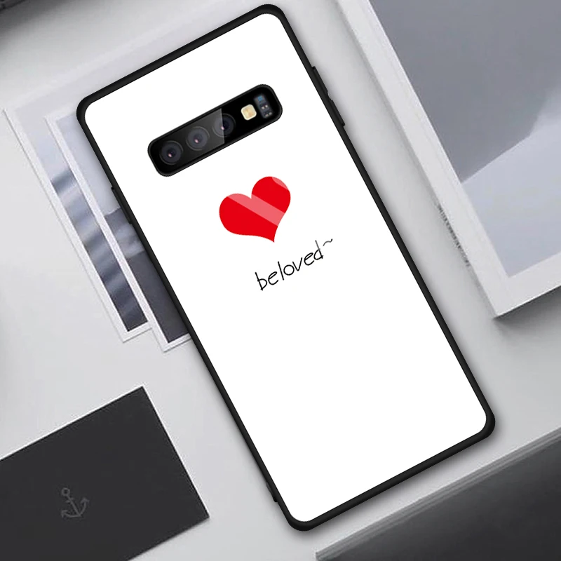 02 Чехол из закаленного стекла с рисунком звездного неба для samsung Galaxy S10 Plus S10e, противоударный чехол для телефона s для samsung S10+ S10 Note 10, чехол - Цвет: 02