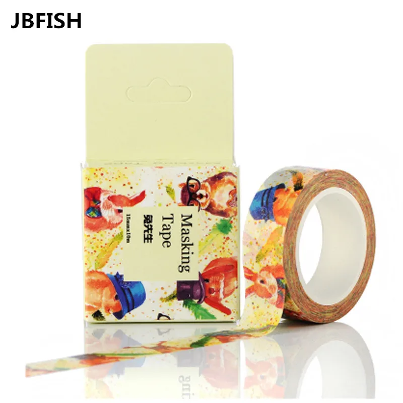 Бумажная Васи лента JBFISH сделай сам декоративная клейкая с изображением