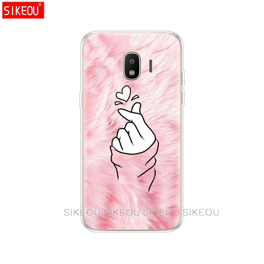 Силиконовый чехол для телефона Samsung Galaxy J3 J5 J7 2017 J330 J530 J730 PRO j2 2018 черно белый с