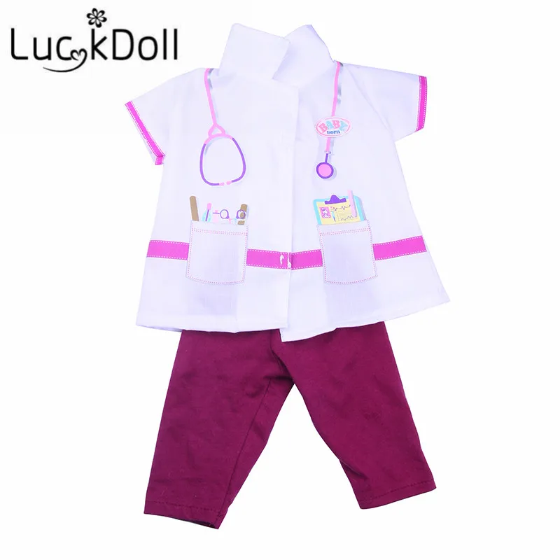 Костюм медсестры и медицинская техника LUCKDOLL 18 дюймов 43 см|Куклы| |