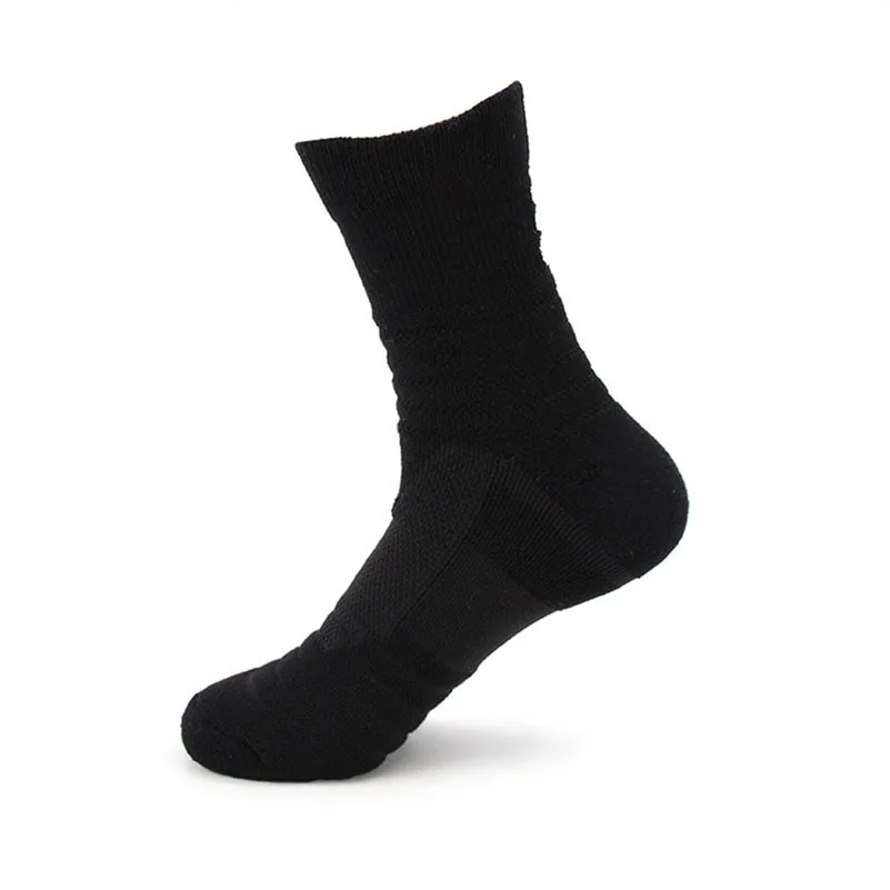 A LKWDer 5 пар мужских носков Элитные спортивные носки Calcetines Hombre плотные махровые впитывающие пот баскетбольные носки высокого качества для мужчин - Цвет: A