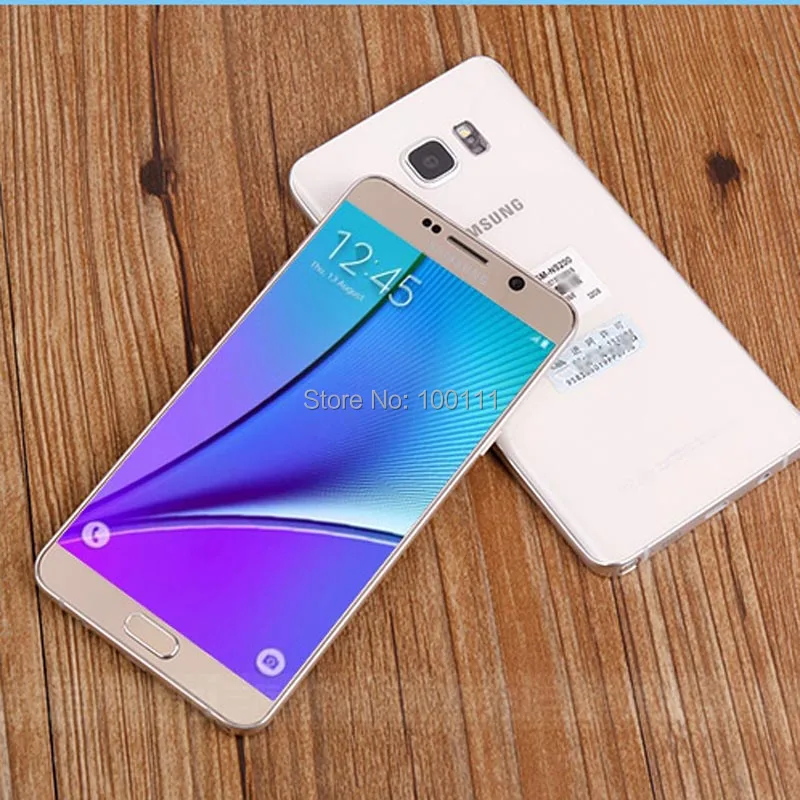 Разблокированный оригинальный мобильный телефон samsung Galaxy Note 5 N920A 4 Гб ОЗУ 16 Мп 7