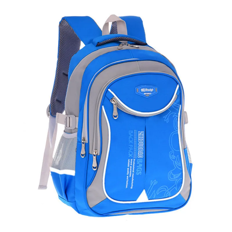 blue large Горячие новые детские школьные сумки для подростков мальчиков и девочек вместительный школьный рюкзак Водонепроницаемый ранец детская книга сумка mochila - Цвет: blue large