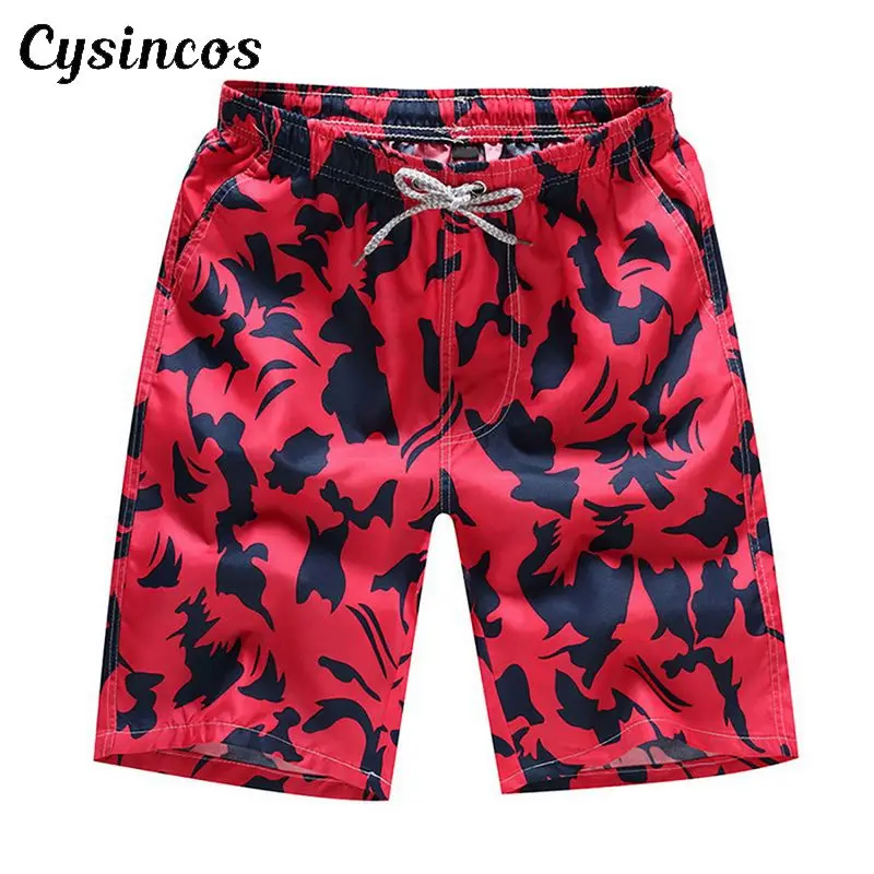 CYSINCOS 2019 пляжные шорты мужские летние быстросохнущие с принтом спортивная одежда