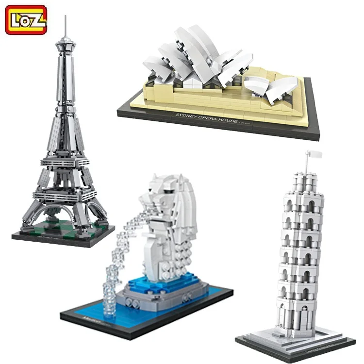 Лоз мини блоки Строительные кирпичи модель игрушки обучающие детские подарки