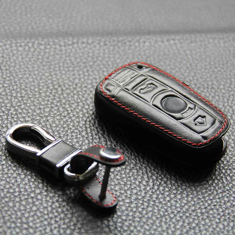 Icecare чехол для автомобильного ключа из натуральной кожи Bmw E90 E60 E84 E39 E46 E63 E53 E30 E36 Fob