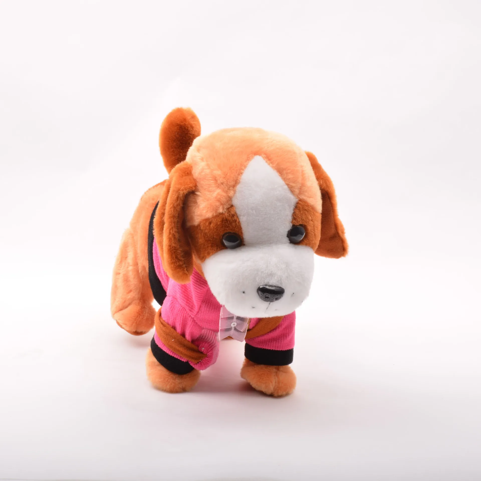 Электрический плюшевый поводок для прогулок детская музыкальная машина