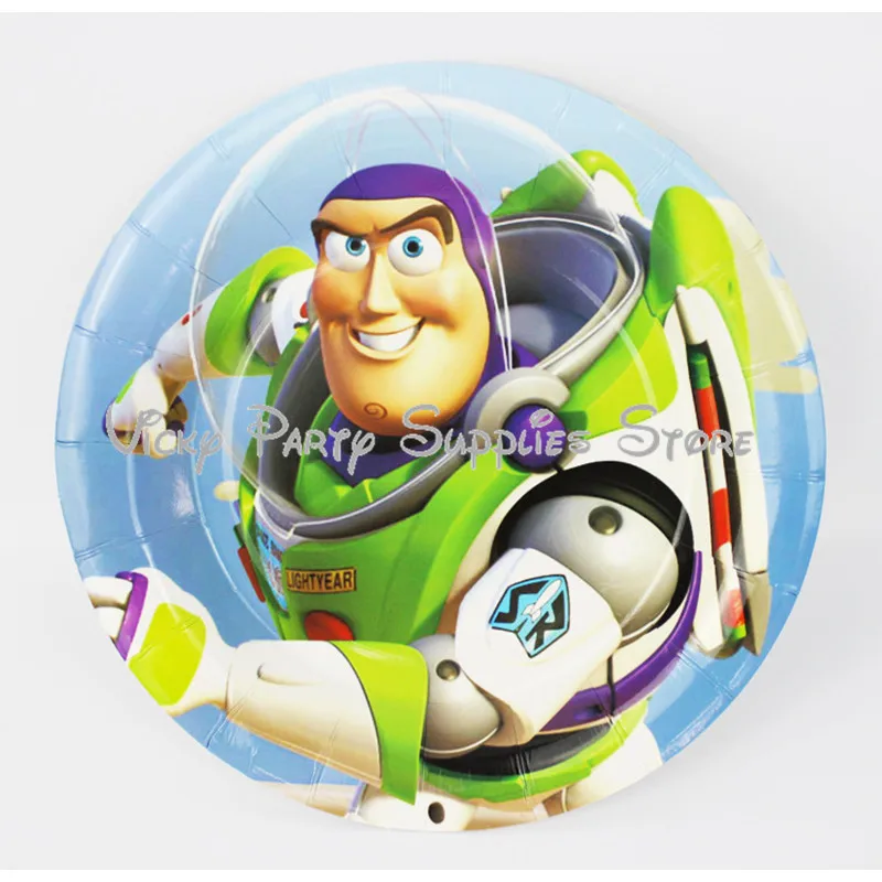 35 шт./лот набор одноразовых столовых приборов Buzz Lightyear тема День рождения ребенка