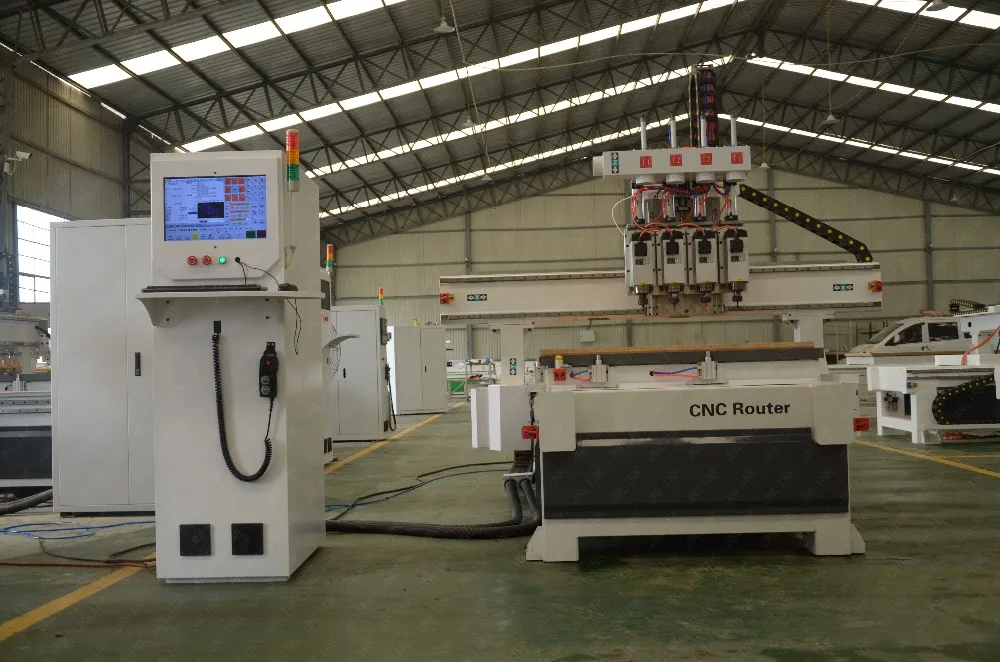 Четыре головки cnc маршрутизатор простой ATC машина|Фрезы по дереву| |