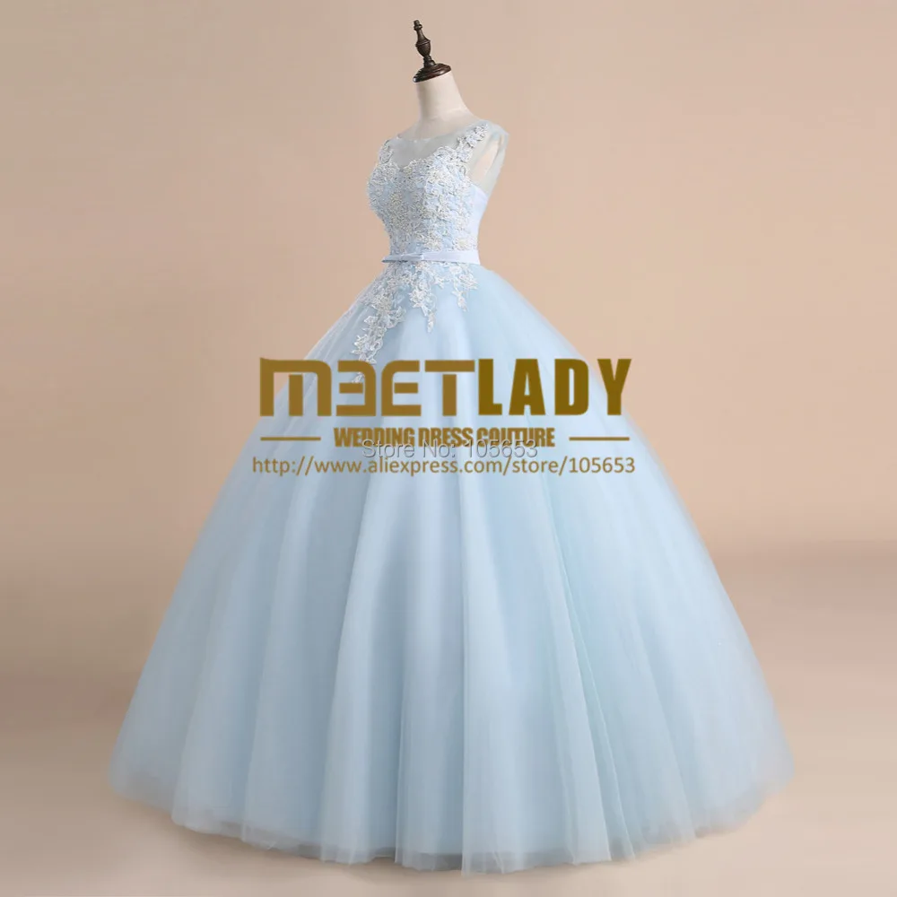 Leeymon бальное платье совок длинные кружева Quinceanera синий дешевые плюс размер платья