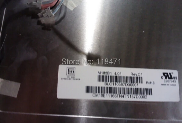 18 5 дюймов ЖК дисплей Панель M185B1 L01 Дисплей 1366 RGB * 768 WXGA Экран LVDS 1ch 8 битный 300 cd/m2|lvds