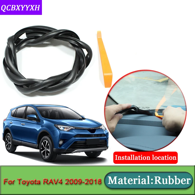 Car-styling For Toyota RAV4 2009-2018 Anti-Noise Soundproof Dustproof Car Dashboard Windshield Sealing Strips Auto Accessories | Автомобили
