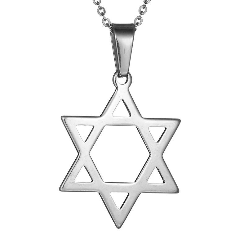 ELSEMODE Звезда Давида кулон Judaica ожерелье ювелирные изделия из нержавеющей