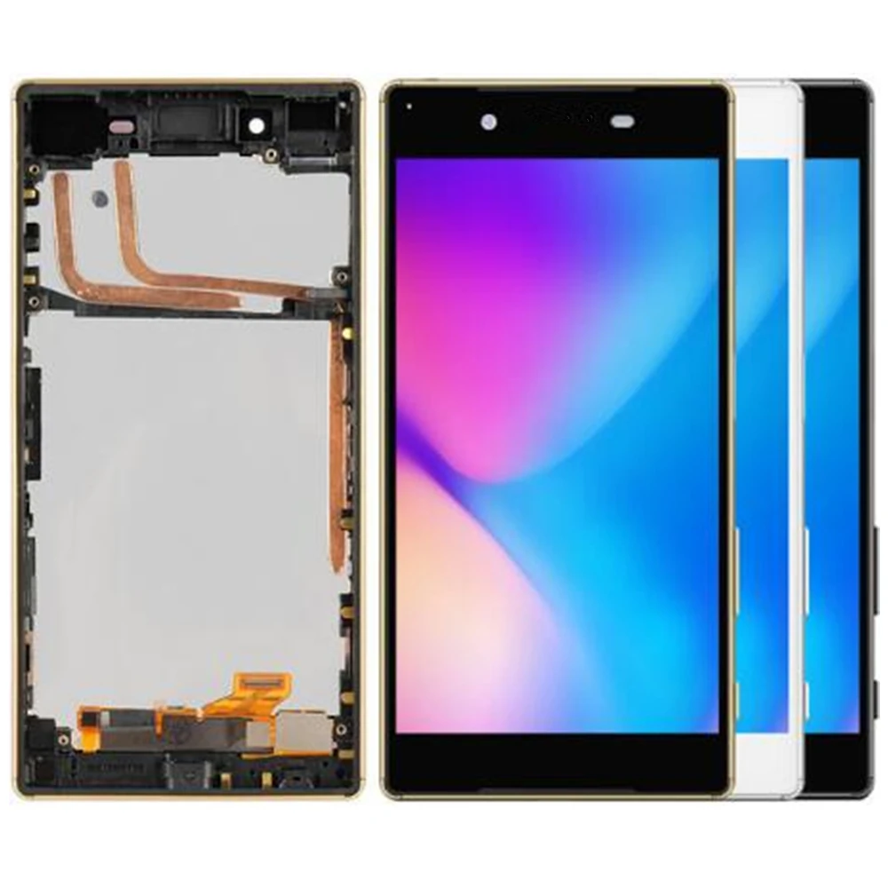Для Sony Xperia Z5 E6653 E6603 E6633 E6683 ЖК экран и дигитайзер в сборе с заменой передней рамки!