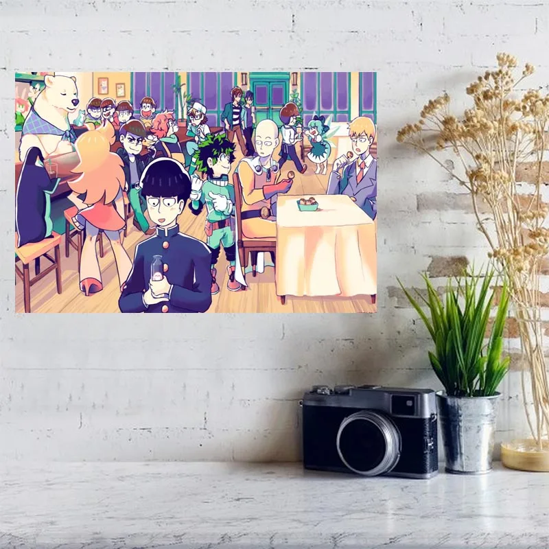 Пользовательские Мой герой Академии плакат Искусство Шелковый светильник Холст