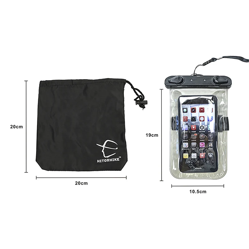 Водонепроницаемая сухая сумка из ПВХ с чехлом для телефона 2 л | Спорт и