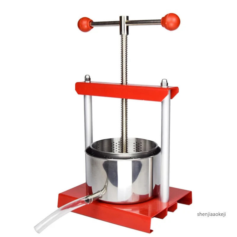 manual press Ручная машина для прессования сока домашняя соковыжималка из нержавеющей стали самопивоварение виноград вино пресс машина Manor фруктовый фермент прижимная машина 1 шт - Цвет: manual press