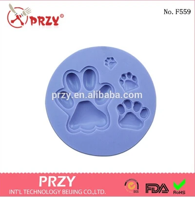 

Animal Foot Silicone Cake Mold Fondant Cake Tools for Cupcake Silicone Baking Tools Chocolate Molds Moulds Silicone Rubber PRZY