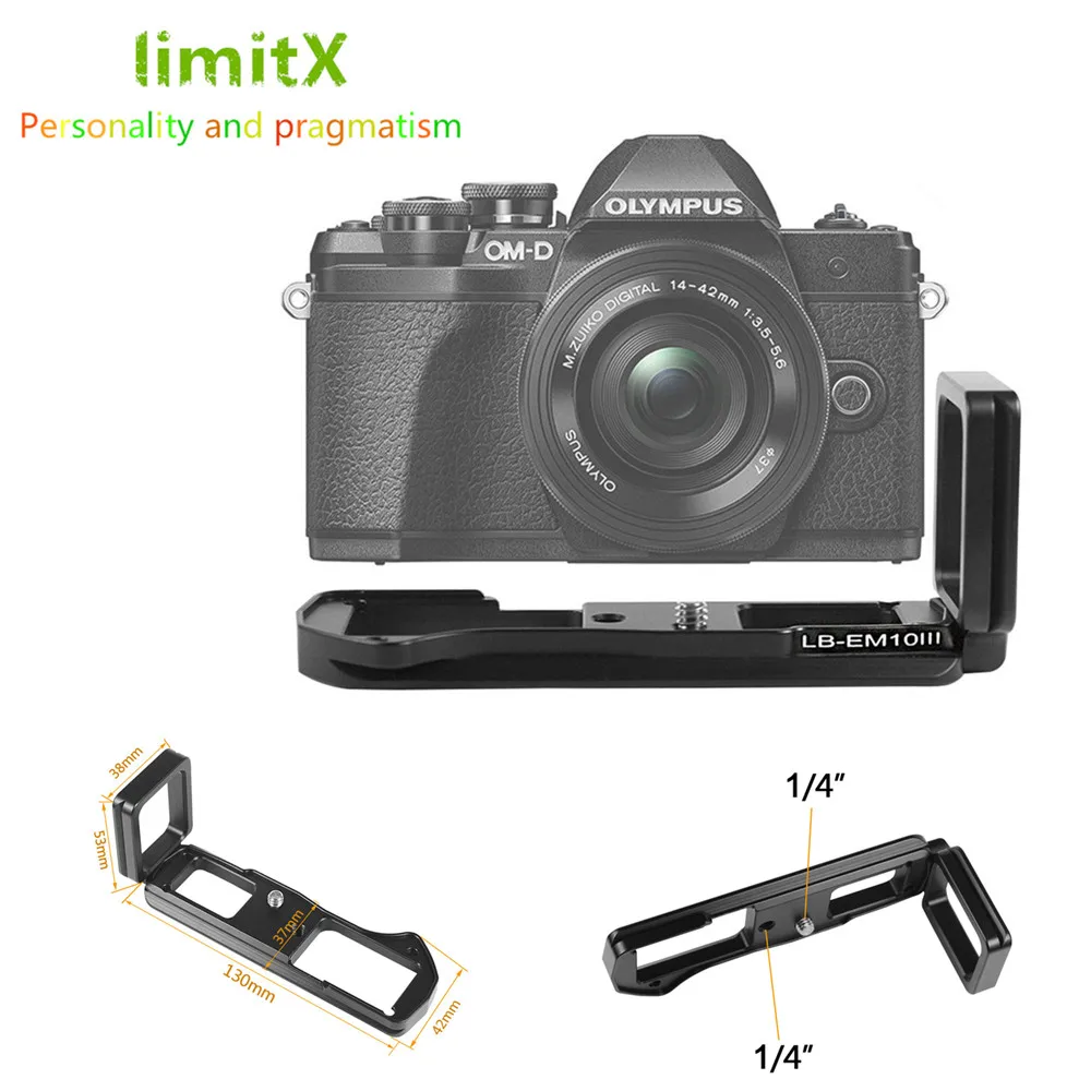 Быстросъемный l-образный кронштейн держатель для камеры Olympus OMD EM10 III OM-D EM10 III 3 для Arca Swiss Штативная головка