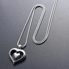 IJD9962 вечность любви настоящий родий стальная отделка кремационная Ювелирная урна кулон с пеплом-Мемориал ювелирные изделия для домашних животных или человека