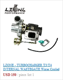 LZONE-TURBO T04Z T70 T4 фланец A/R 84 A/R 0,70 масляный холодный " V полоса турбокомпрессора T04Z-1 JR-TURBO40
