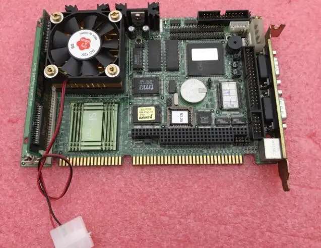 ОК оригинальная IPC плата PCA-6153 PCA 6153 B1 ISA слот Промышленная материнская плата половинного размера cpu карта PICMG10 с процессорной оперативной памятью без вентилятора