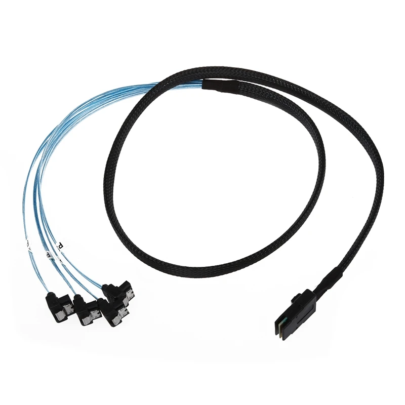 1 meter 36P mini SAS SFF hard disk cable 8087 4 x SATA 7 P angle |