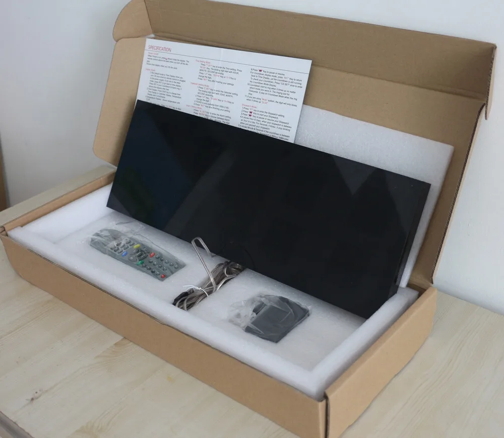 Зеленый светодиодный цифр большой светодиодный настенные часы с календарем Температура Дисплей дистанционного Управление таймер обратного отсчета, секундомер