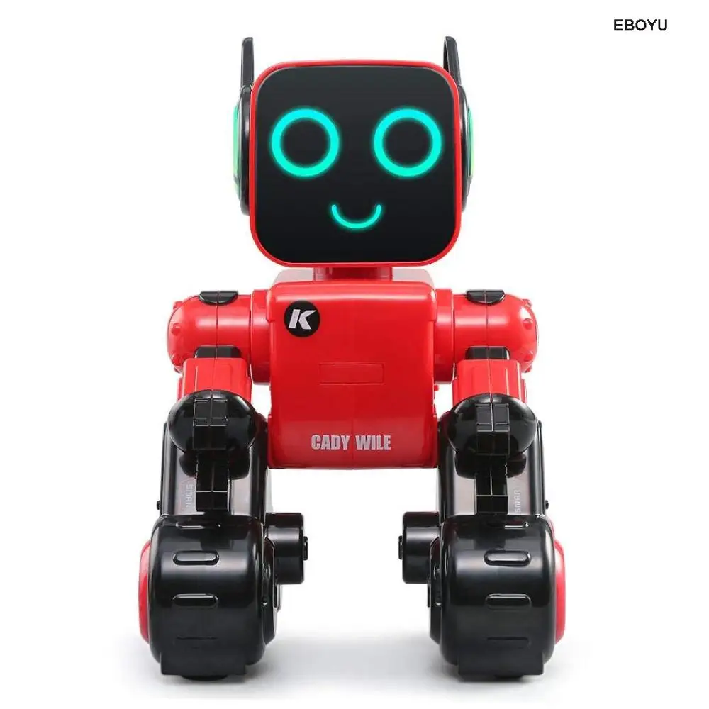 Красный JJRC R4 CADY WILE 2,4G Интеллектуальный робот с дистанционным управлением RC робот игрушка монета банк подарок для детей - Цвет: Красный