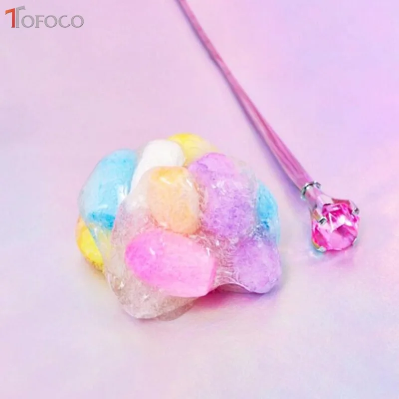 TOFOCO 15g Slime DIY аксессуары Игрушка Шелкопряд кокон слизь Lizhu наполнитель украшение