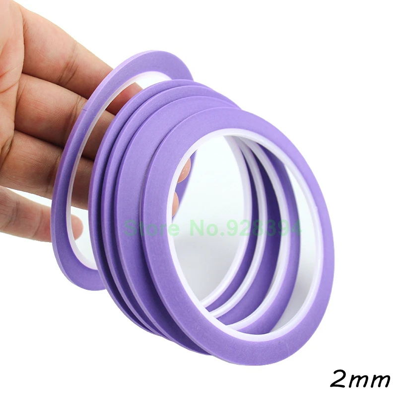 2 мм x 25 м фиолетовая тонкая маскирующая лента васи для рисования и рукоделия