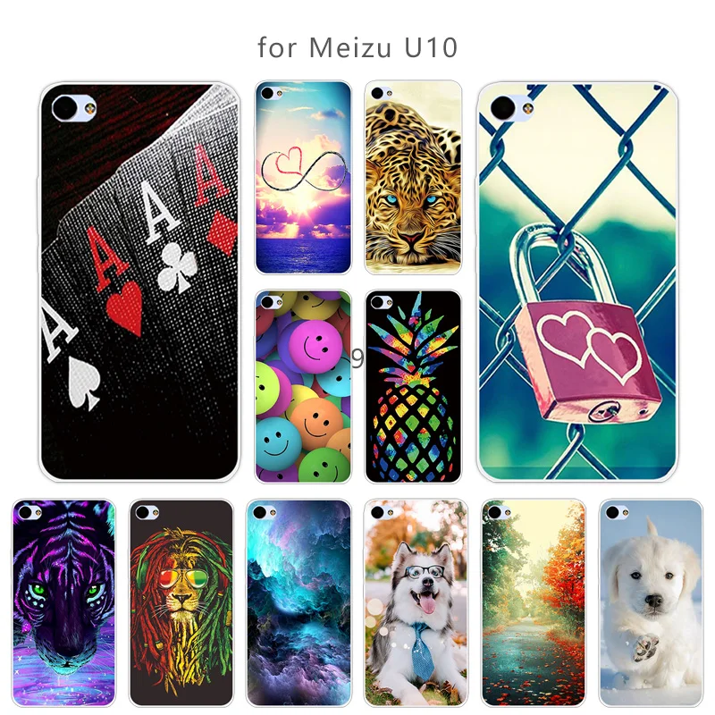 Мягкий чехол из ТПУ для Meizu Meilan U10 U 10 прозрачный мягкий силиконовый чехол-накладка