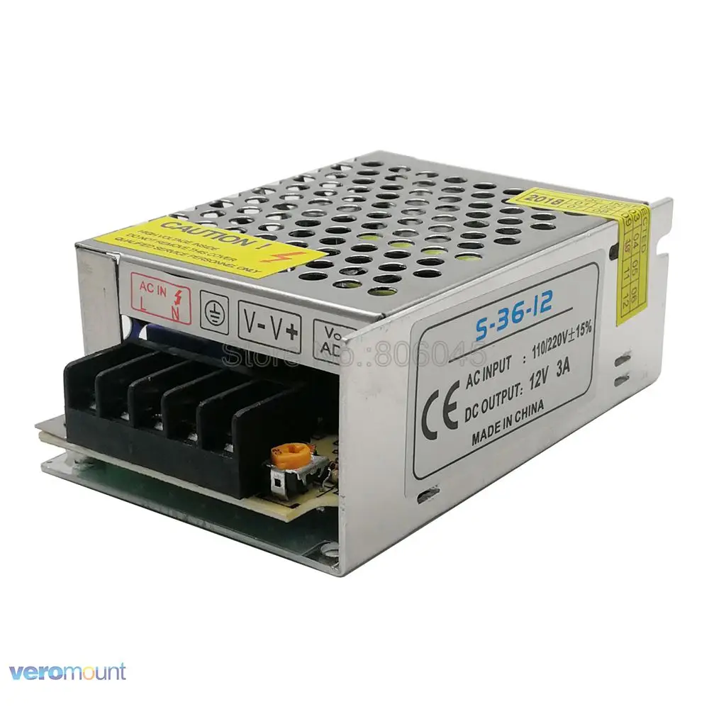 DC12V Светодиодные ленты драйвер адаптера питания 1A 2A 3A 5A 10A 15A 20A 30A 33A переключатель Питание AC110V-220V для работающего на постоянном токе 12 В в Мощность трансформатор