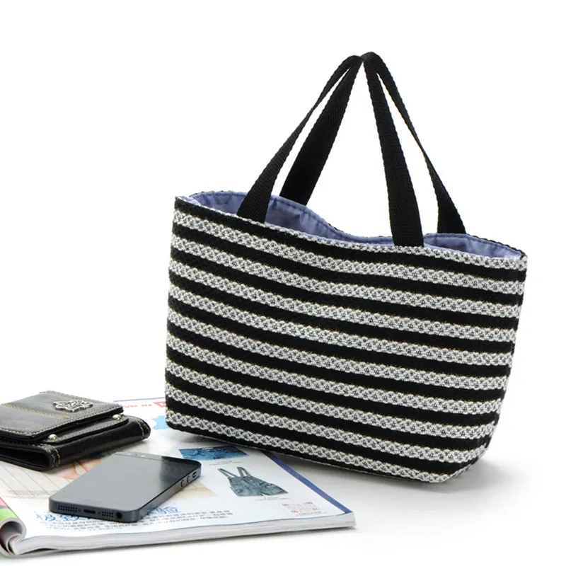 Женская сумка мини tote Хлопок Плетеные сумки для женщин известных брендов sac