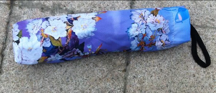 2016 новая мода складной ветрозащитный Анти УФ прозрачный/дождь Сакура картина