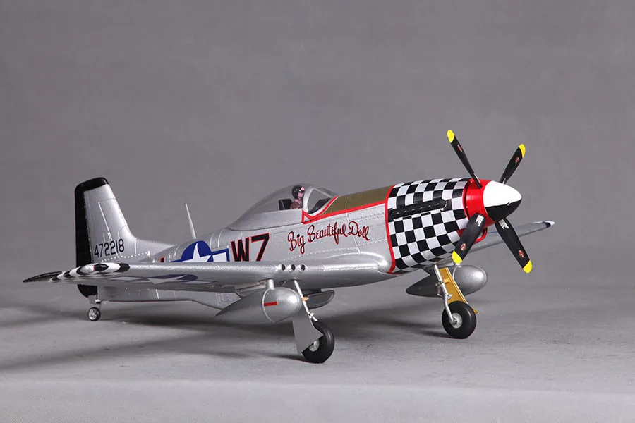 FMS 800 мм Мини Warbird P51 P-51 Mustang V2 Большая красивая кукла 2S 4CH PNP RC самолет Duralble EPO масштабная модель самолета