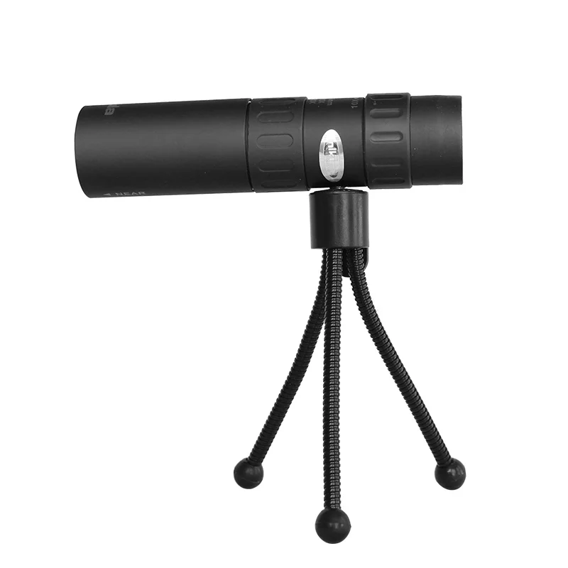 with tripod Nikula 10-30x25 Zoom Jumelles высокое качество мини-телескоп Монокуляр дальний бинокль мощный детский полевой опера очки - Цвет: with tripod