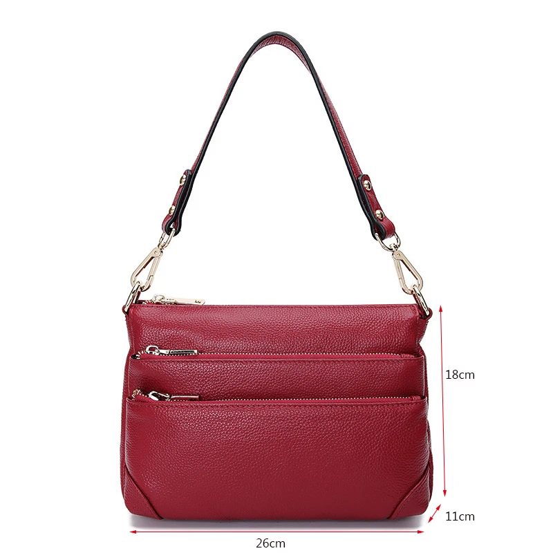 HMILY Women Mini Handbags Real Genuine Leather Messenger Bags Daily Mother Shopping Cowskin Shoulder | Багаж и сумки