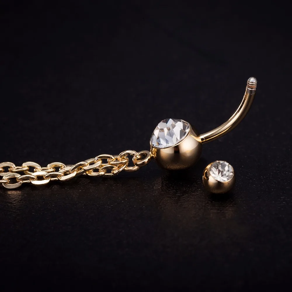 New Fashion Woman's Butterfly Belly Button Rings Bar Surgical Piercing Sexy Body Jewelry for Women Navel P0118 | Украшения и