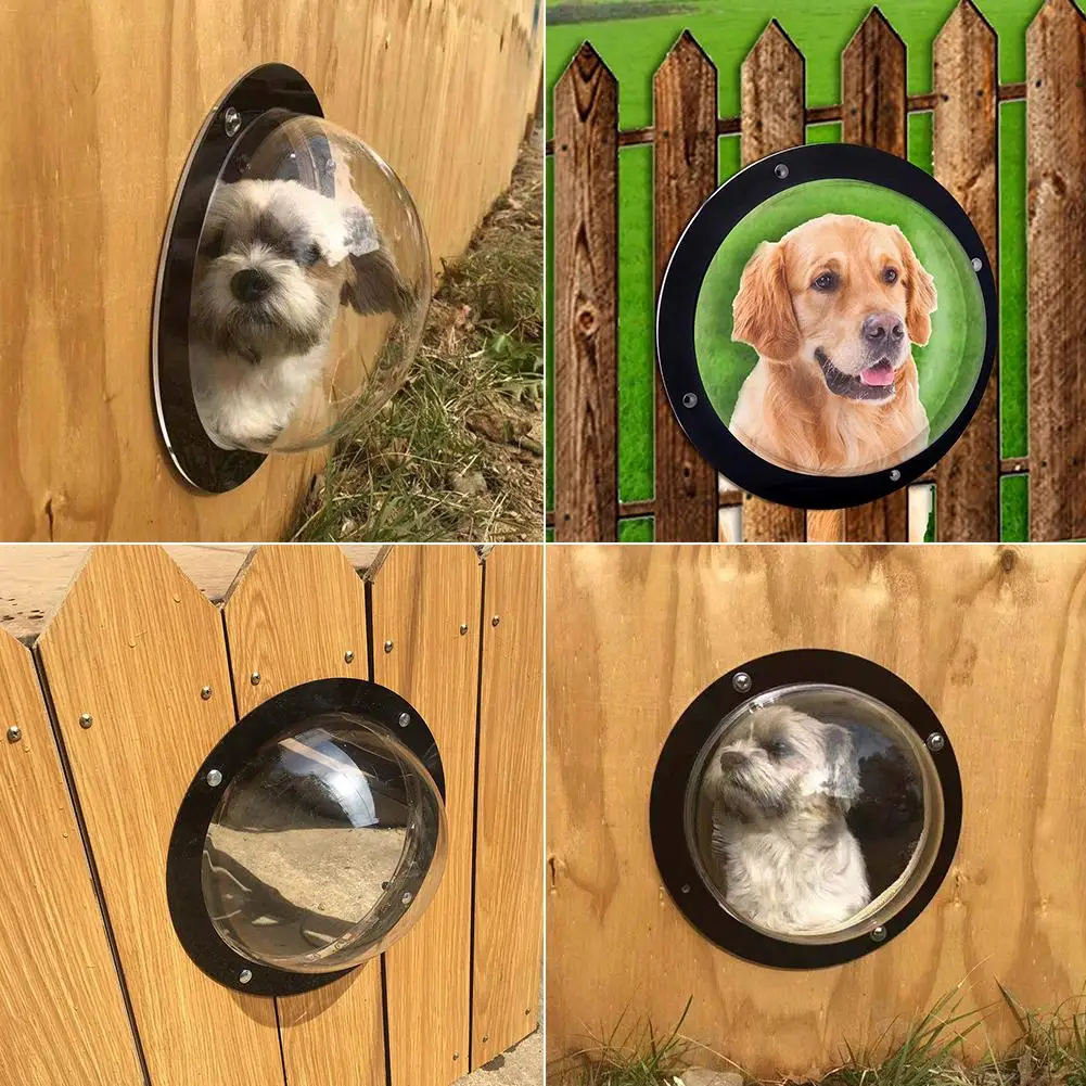 Дверной забор для собак окно с пузырьками домашних животных кошачий питомцев