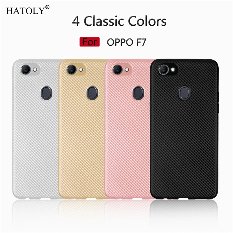 Чехол hatoly Oppo F7 чехол мягкая резиновая силиконовая Броня защитный для телефона
