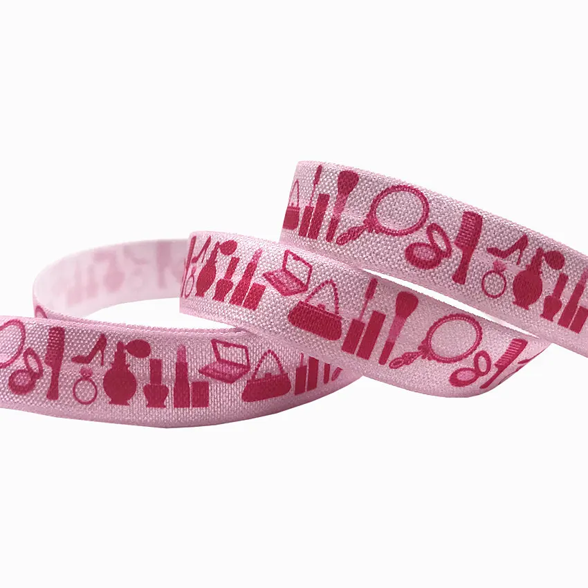 10yards 16mm Red Lips Valentine's Day FOE Fold Over Elastic Ribbon Headband Diy Wedding Party Gift decoration Sewing Accessory | Дом и сад