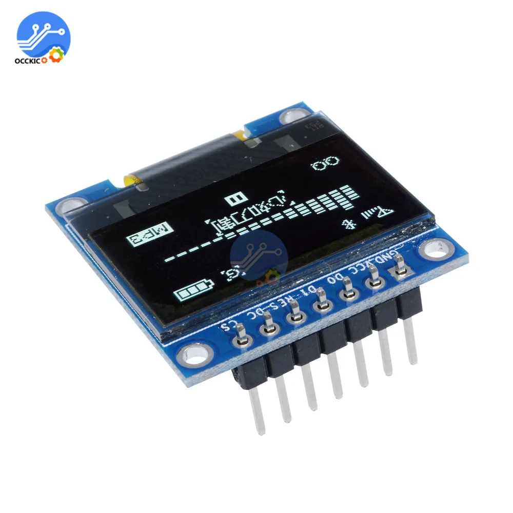 0 96 дюймовый Последовательный модуль OLED дисплея IIC 128X64 I2C для связи SSD1306 12864