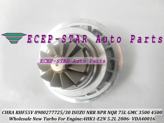 Турбокартридж CHRA RHF55V VDA40016 VKA40016 vietnam 898027 7725 8980277720 8980277721 8980277722 8980277735 4HK1 E2N|turbo