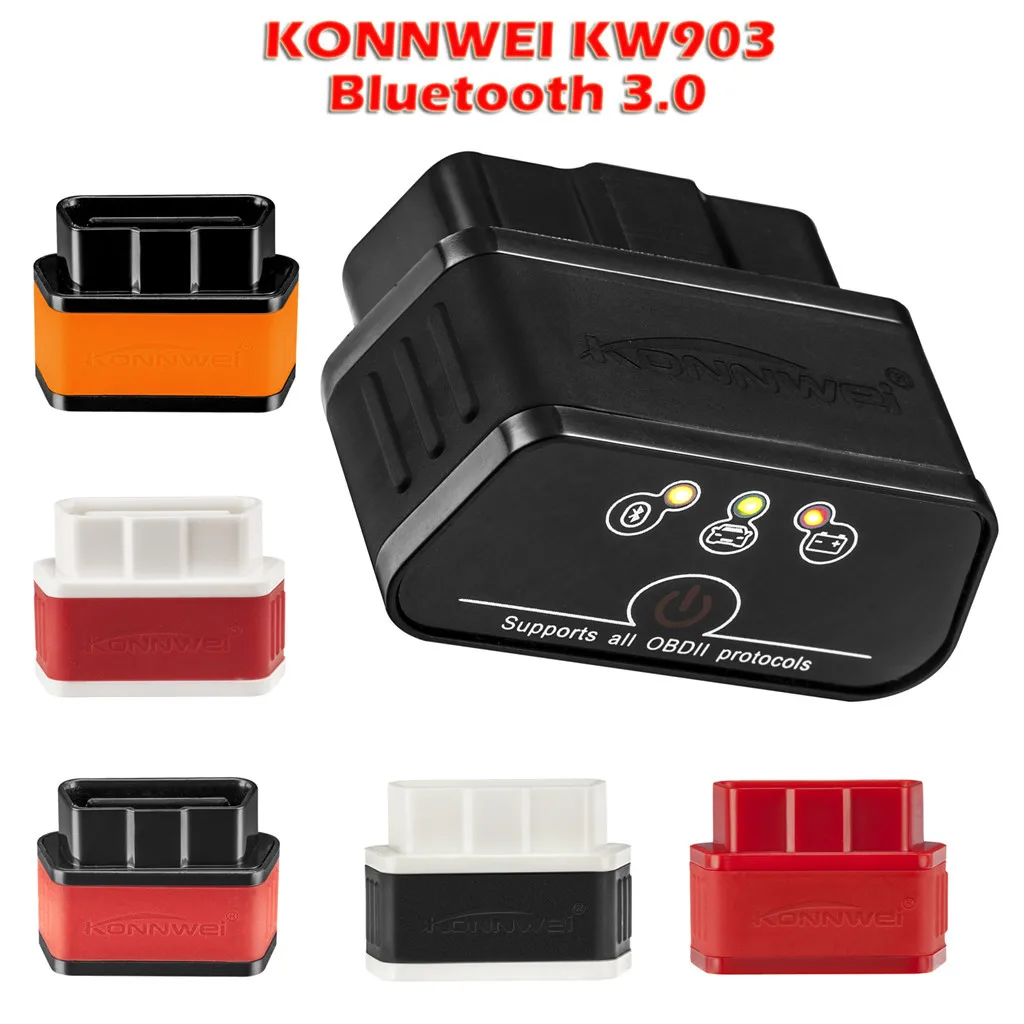 KW903 Bluetooth 3 0 для Android и IOS система Iphone OBD2 диагностический инструмент ELM327